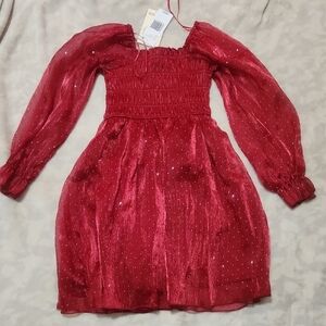 Elegant Red Kids Dress